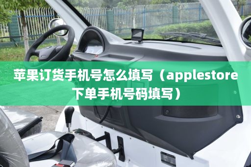 苹果订货手机号怎么填写（applestore下单手机号码填写）