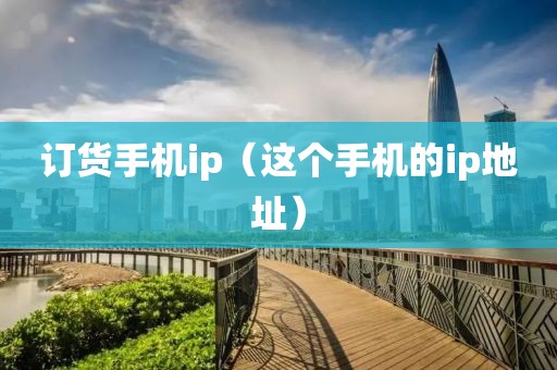 订货手机ip（这个手机的ip地址）