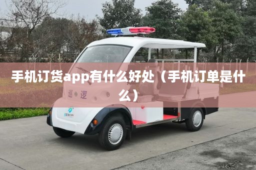 手机订货app有什么好处（手机订单是什么）