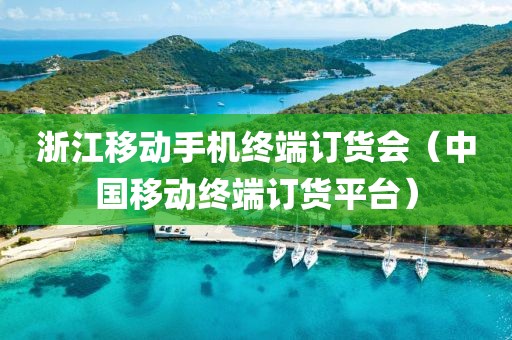 浙江移动手机终端订货会（中国移动终端订货平台）