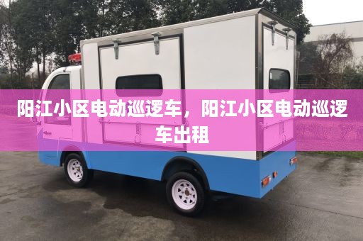 阳江小区电动巡逻车，阳江小区电动巡逻车出租