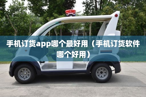 手机订货app哪个最好用（手机订货软件哪个好用）