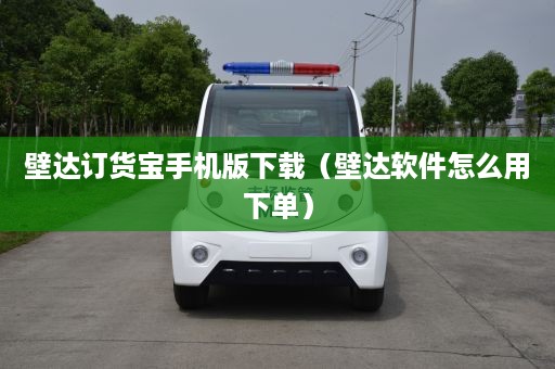 壁达订货宝手机版下载（壁达软件怎么用下单）