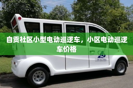 自贡社区小型电动巡逻车，小区电动巡逻车价格