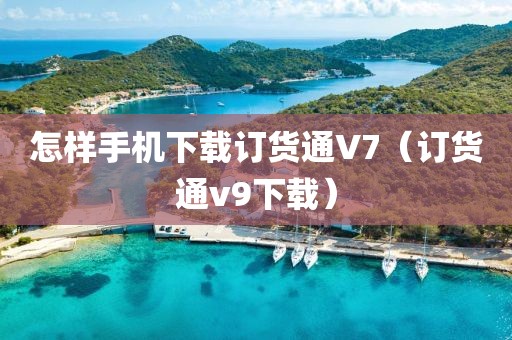 怎样手机下载订货通V7（订货通v9下载）