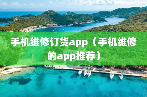 手机维修订货app（手机维修的app推荐）