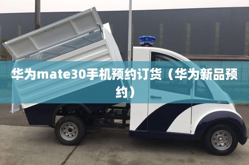 华为mate30手机预约订货（华为新品预约）