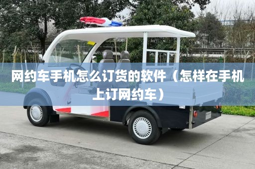 网约车手机怎么订货的软件（怎样在手机上订网约车）