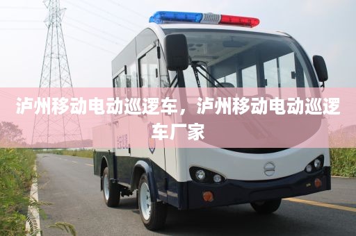 泸州移动电动巡逻车，泸州移动电动巡逻车厂家