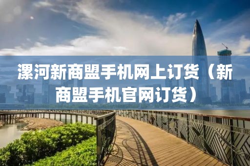 漯河新商盟手机网上订货（新商盟手机官网订货）