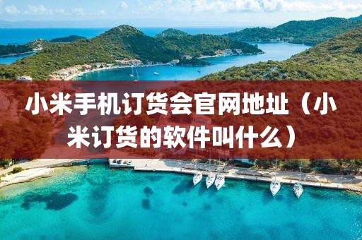 小米手机订货会官网地址（小米订货的软件叫什么）