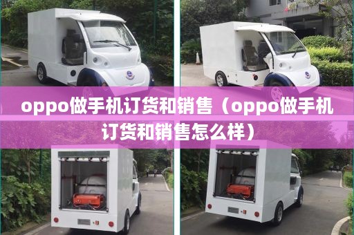 oppo做手机订货和销售（oppo做手机订货和销售怎么样）