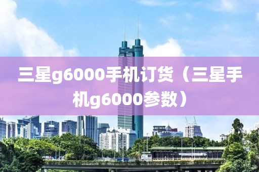 三星g6000手机订货（三星手机g6000参数）